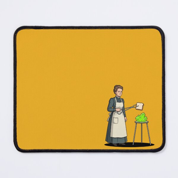 Item preview, Marie Curie Toasting Bread on Radium Crystal Funny Science Chemistry Humor Art designed and sold by Rare By Hero.
