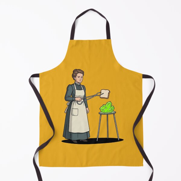 Item preview, Marie Curie Toasting Bread on Radium Crystal Funny Science Chemistry Humor Art designed and sold by Rare By Hero.