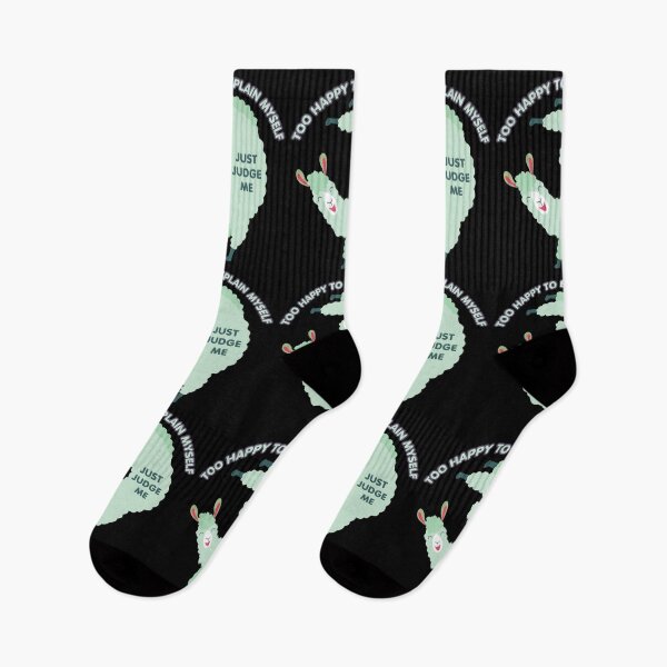 Item preview, Too Happy to Explain Myself Llama, Just Judge Me - Sarcastic Humor Quotes designed and sold by InkyGenies.