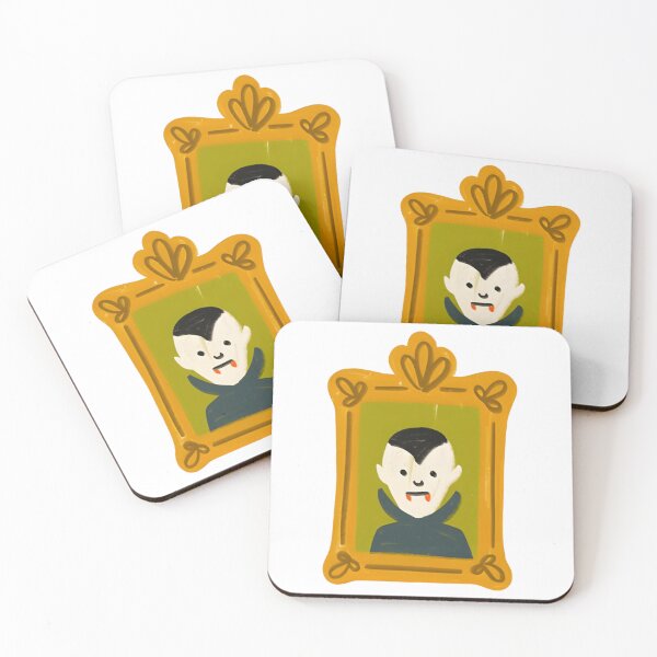 Item preview, Vampire Dracula Cute Chibi Vintage Frame Halloween Art designed and sold by Bizartee.