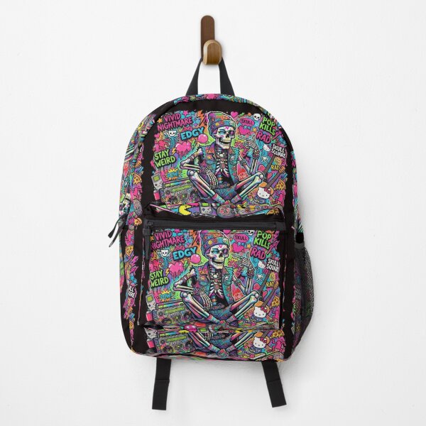 Item preview, Stay Weird Colorful Tactical Skeleton Pop Art Graffiti Graphic designed and sold by KTD28_SHOP.