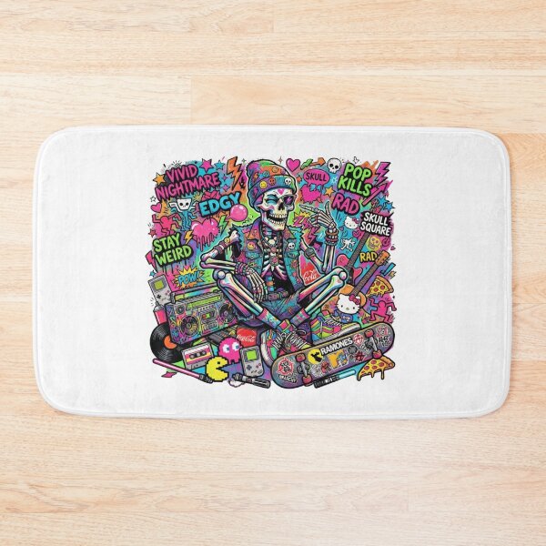 Item preview, Stay Weird Colorful Tactical Skeleton Pop Art Graffiti Graphic designed and sold by KTD28_SHOP.