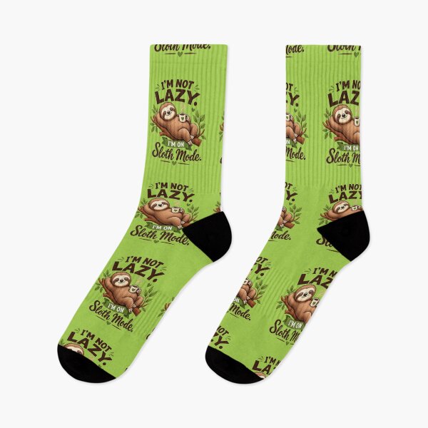 Item preview, Funny Coffee Sloth Design, I’m Not Lazy, I’m on Sloth Mode designed and sold by Right-UR.