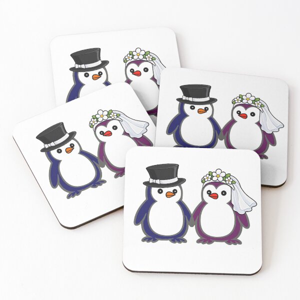 Item preview, Pippo Wedding – Bride & Groom Penguins Set 7 designed and sold by Pippo-Penguin.