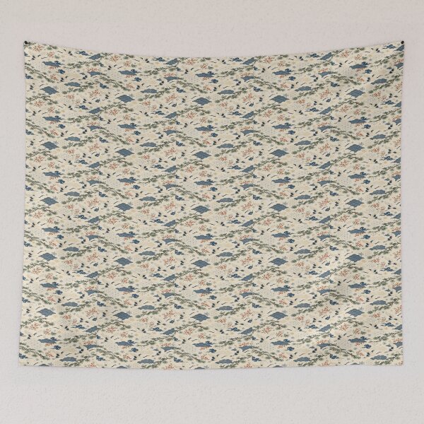 Item preview, Japanese Crane Snowy Pine Winter Christmas Tissue Paper designed and sold by sadedream.