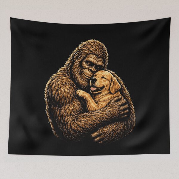 Item preview, Bigfoot and Labrador Embrace Design designed and sold by rafaeltto.