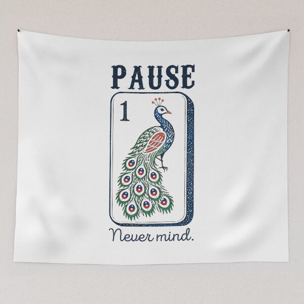Item preview, Pause Nevermind Mahjong Lover designed and sold by nosu-art-pod.