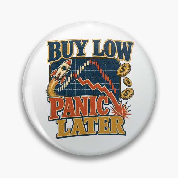Item preview, Buy Low Panic Later Funny Trading — Light Version designed and sold by TheOddPrints.