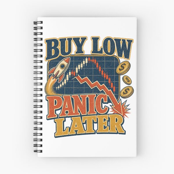 Item preview, Buy Low Panic Later Funny Trading — Light Version designed and sold by TheOddPrints.