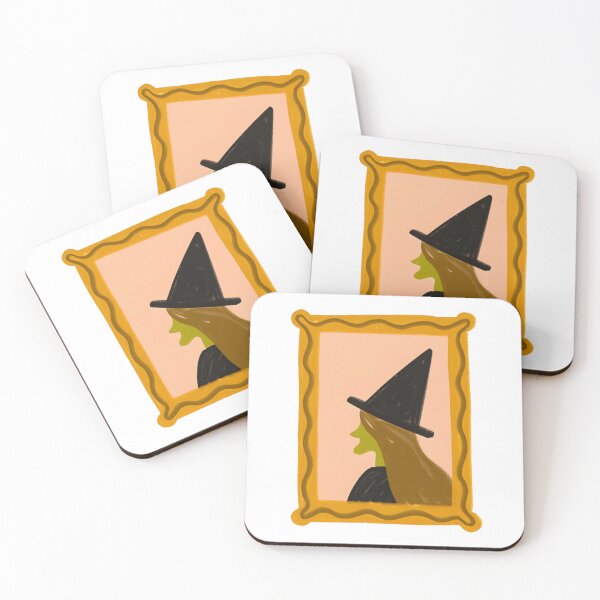 Item preview, Witch Side Profile Silhouette Tall Pointy Hat Graphic designed and sold by Bizartee.