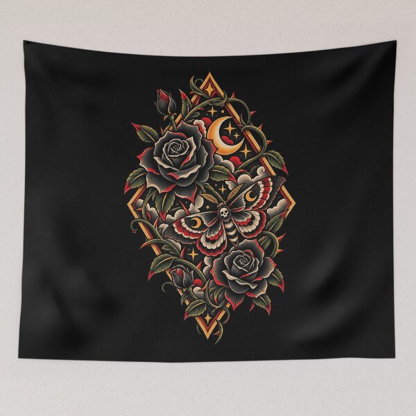Item preview, American Traditional Art Moth designed and sold by Planetporridge.