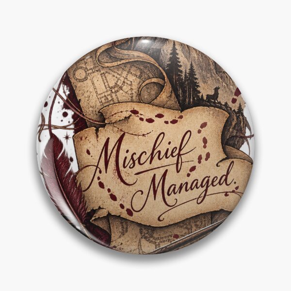 Item preview, Title: Mischief Managed Vintage Wizard Map — Magical Parchment Fantasy Design designed and sold by PixelNest40.