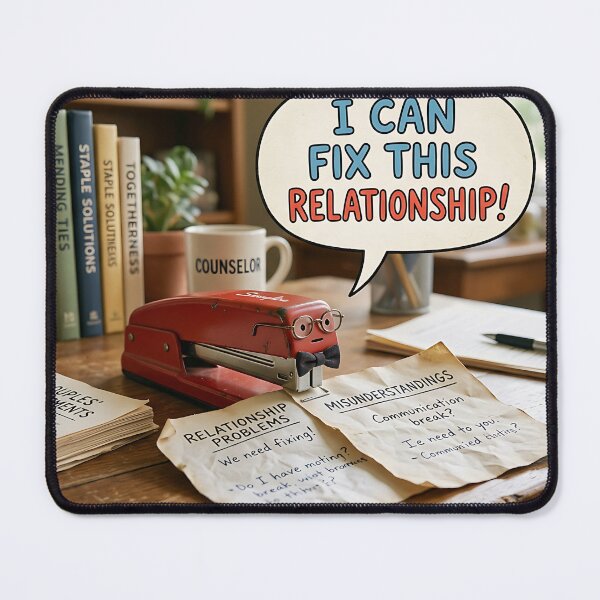 Item preview, I Can Fix This Relationship Stapler Counselor Humor designed and sold by Michaelragheb.