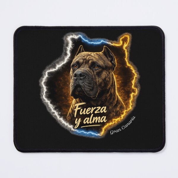 Item preview, Gran Canaria silhouette with Presa Canario - Strength and Soul designed and sold by EfectoCreativo.