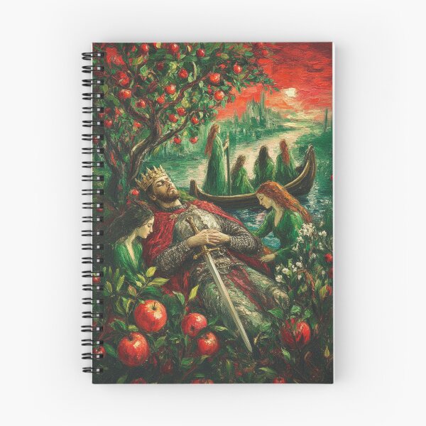 Item preview, The Sleep of King Arthur in Avalon: Isle of Apples Legend Art designed and sold by chihuahuashower.