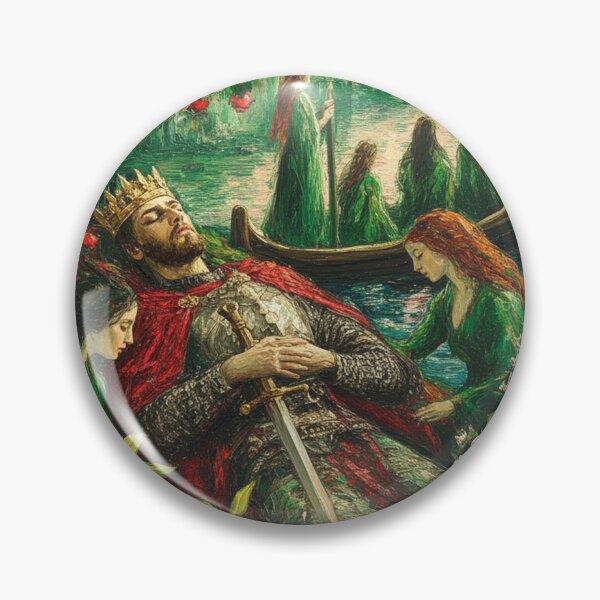 Item preview, The Sleep of King Arthur in Avalon: Isle of Apples Legend Art designed and sold by chihuahuashower.