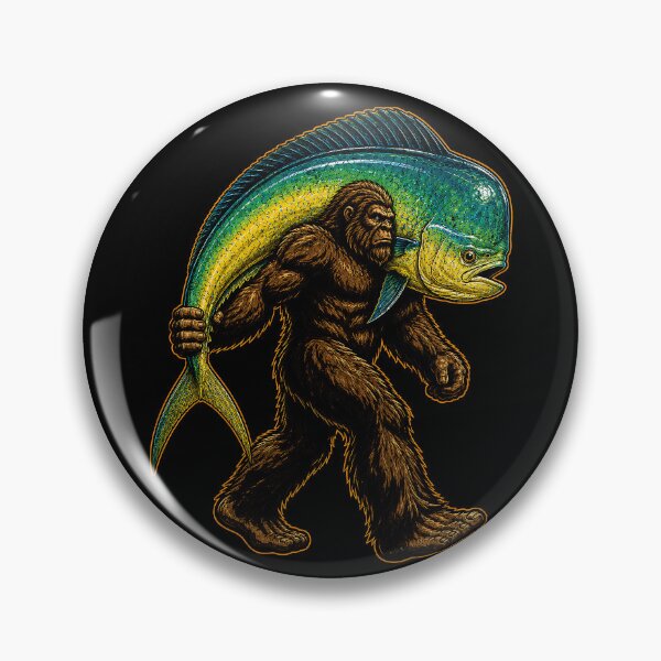 Item preview, Bigfoot with a giant fish design for outdoor lovers designed and sold by rafaeltto.