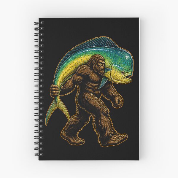 Item preview, Bigfoot with a giant fish design for outdoor lovers designed and sold by rafaeltto.