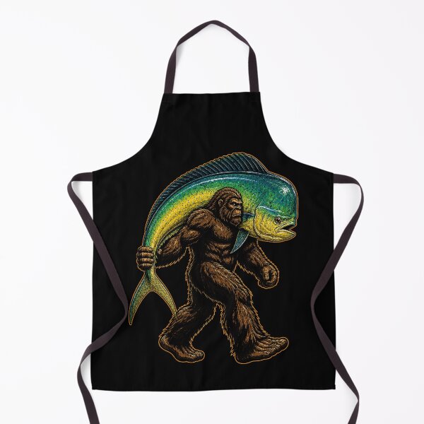 Item preview, Bigfoot with a giant fish design for outdoor lovers designed and sold by rafaeltto.