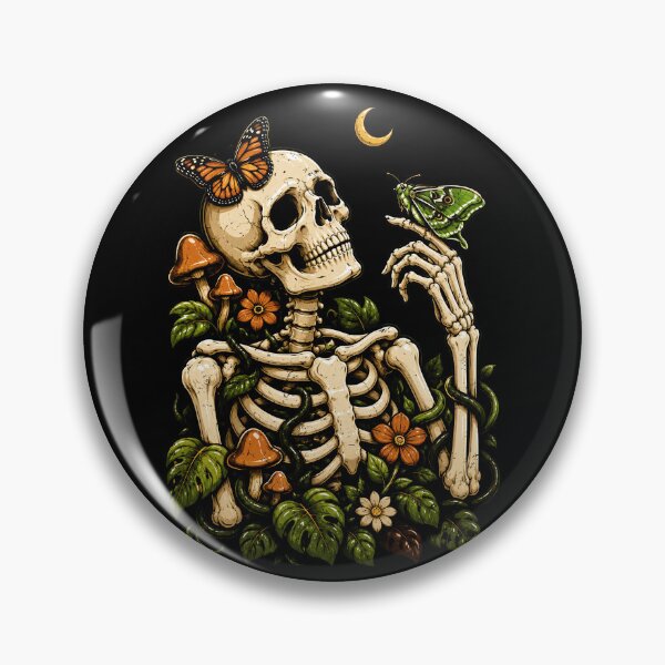 Item preview, Whimsical Skeleton with Butterflies and Flora Halloween designed and sold by rafaeltto.