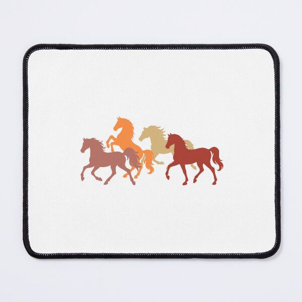 Item preview, Colorful Running Horses in Earth Tones designed and sold by AntiqueImages.
