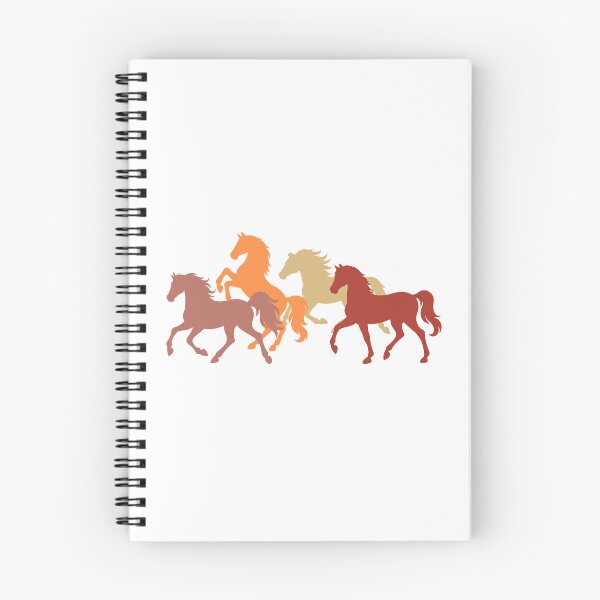 Item preview, Colorful Running Horses in Earth Tones designed and sold by AntiqueImages.