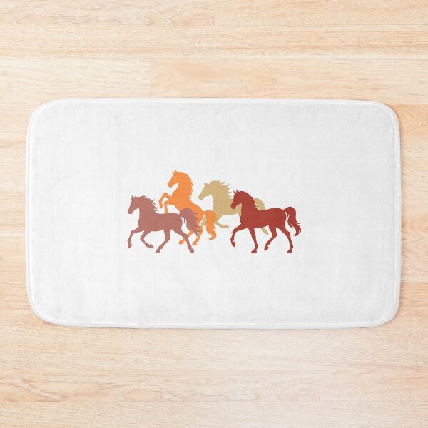 Item preview, Colorful Running Horses in Earth Tones designed and sold by AntiqueImages.
