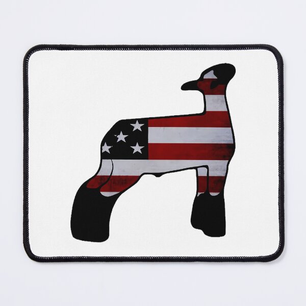 Item preview, American Flag Market Wether Lamb Silhouette 1 - Not For Resale Without Permission designed and sold by lyric-olivares.