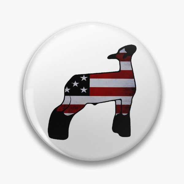 Item preview, American Flag Market Wether Lamb Silhouette 1 - Not For Resale Without Permission designed and sold by lyric-olivares.