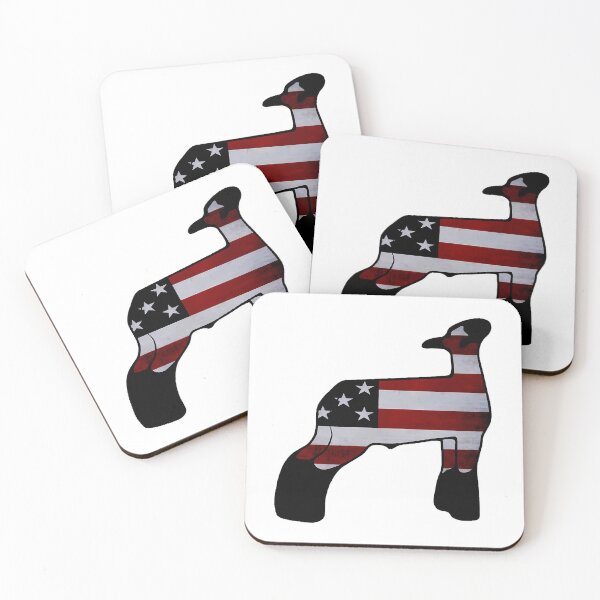 Item preview, American Flag Market Wether Lamb Silhouette 1 - Not For Resale Without Permission designed and sold by lyric-olivares.