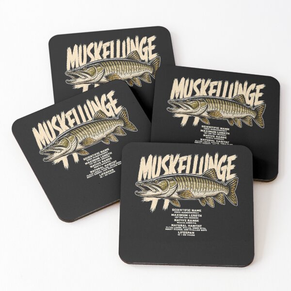 Item preview, Vintage Musky Fish Illustration with Facts designed and sold by rafaeltto.