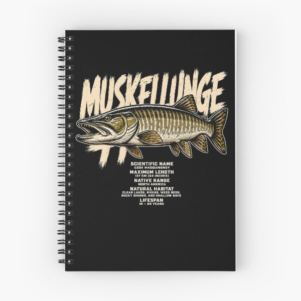 Item preview, Vintage Musky Fish Illustration with Facts designed and sold by rafaeltto.