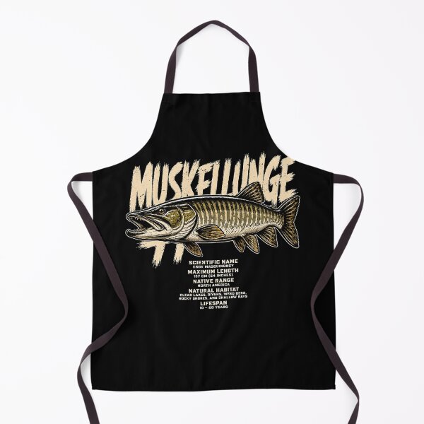 Item preview, Vintage Musky Fish Illustration with Facts designed and sold by rafaeltto.