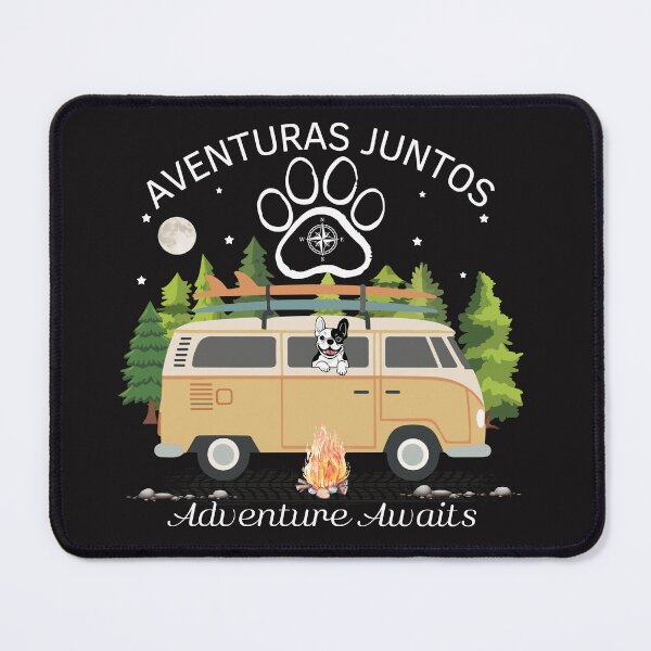 Item preview, Adventures Together Adventure Awaits Camper Van Dog Surf designed and sold by EfectoCreativo.