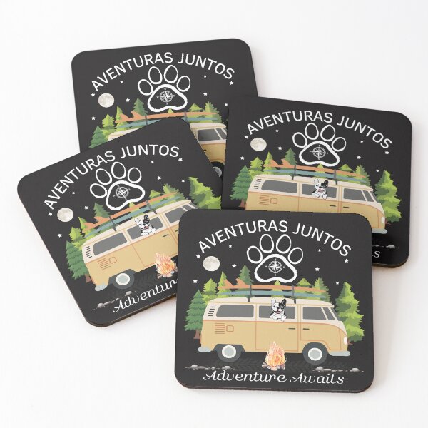 Item preview, Adventures Together Adventure Awaits Camper Van Dog Surf designed and sold by EfectoCreativo.