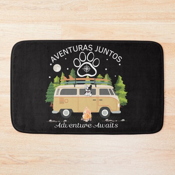 Item preview, Adventures Together Adventure Awaits Camper Van Dog Surf designed and sold by EfectoCreativo.