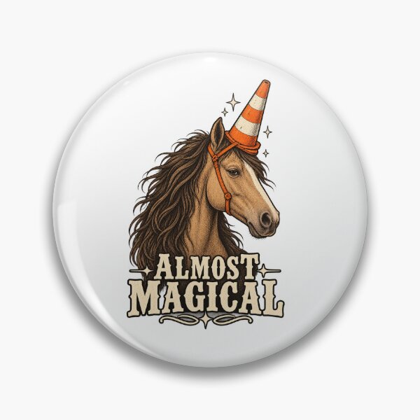 Item preview, Almost Magical Funny Horse Traffic Cone Unicorn designed and sold by will freed18.