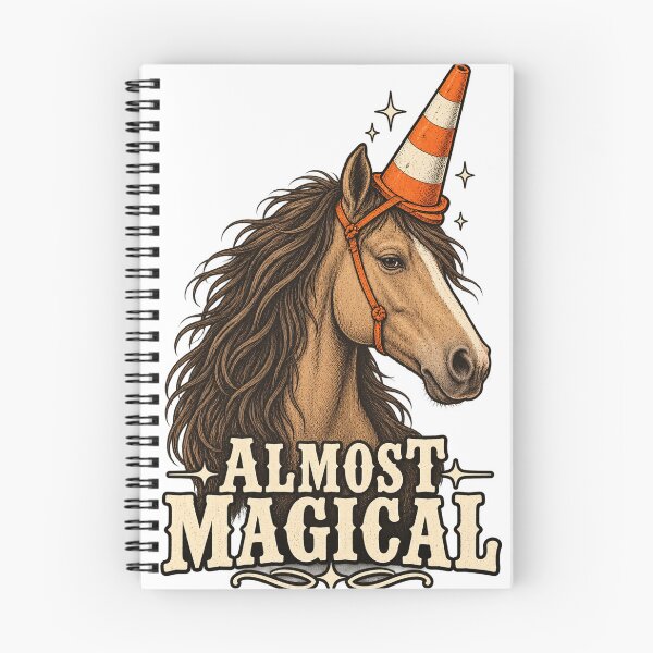 Item preview, Almost Magical Funny Horse Traffic Cone Unicorn designed and sold by will freed18.