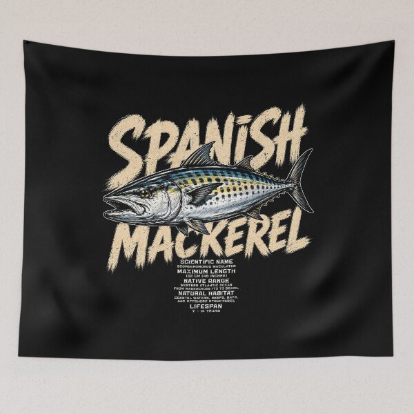 Item preview, Spanish mackerel vintage illustration designed and sold by rafaeltto.