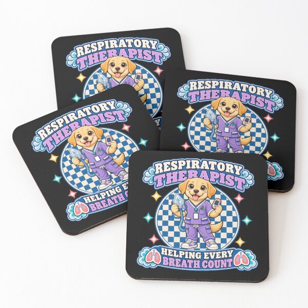 Item preview, Cute Labrador Retriever Respiratory Therapist, Checkered Medical RT Design designed and sold by ClinicalHubs.