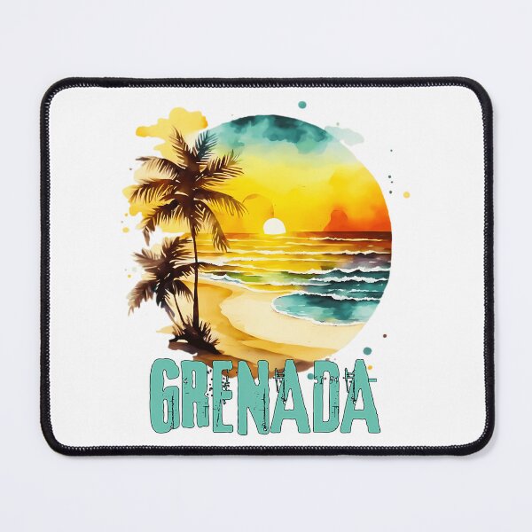 Item preview, Grenada - Vintage Grenada Sunset Watercolor Sunrise Beach Lifestyle Spring Break Tropical Vacation designed and sold by matthe-lopez.