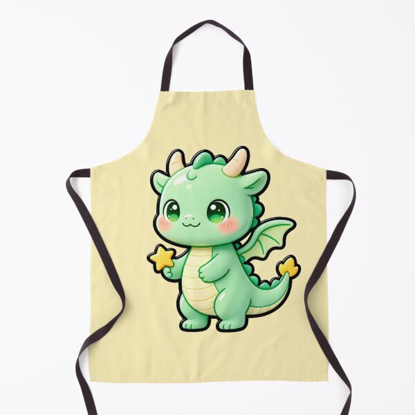 Item preview, Cute Mint Green Baby Dragon with Stars designed and sold by Raloel Art.