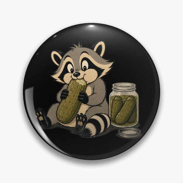 Item preview, Raccoon Eating Giant Pickle designed and sold by GibasVisuals.