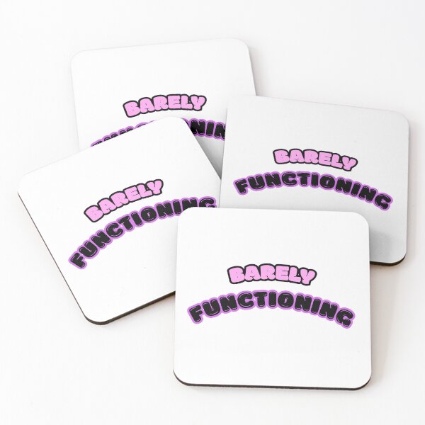 Item preview, Barely Functioning Funny Hot Pink Typography designed and sold by natys-shop.
