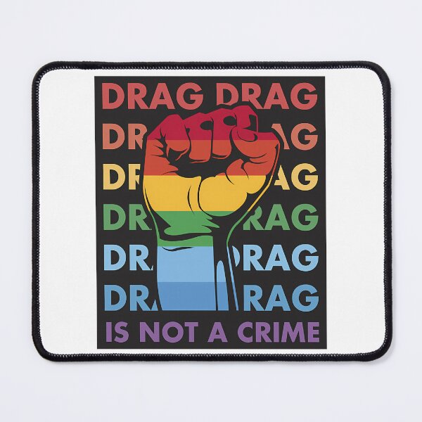 Item preview, Drag Is Not A Crime Funny Lgbtq Gay Pride Equality Rainbow Fist designed and sold by elizah-jeffcoat.