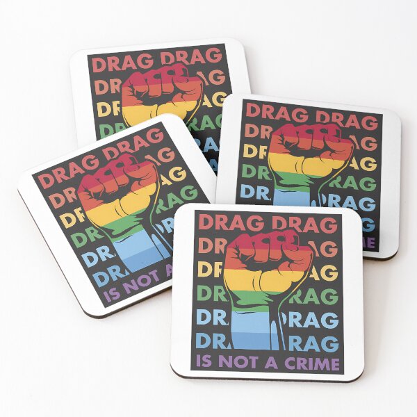 Item preview, Drag Is Not A Crime Funny Lgbtq Gay Pride Equality Rainbow Fist designed and sold by elizah-jeffcoat.
