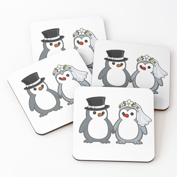 Item preview, Pippo Wedding – Bride & Groom Penguins Set 8 designed and sold by Pippo-Penguin.