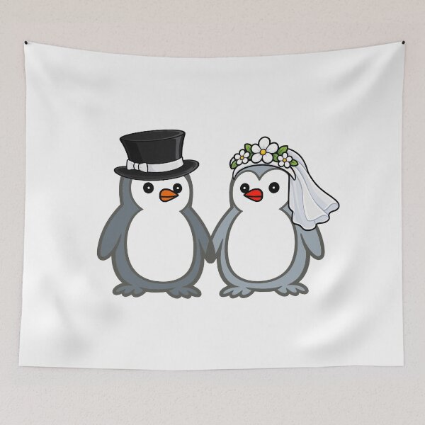 Item preview, Pippo Wedding – Bride & Groom Penguins Set 8 designed and sold by Pippo-Penguin.