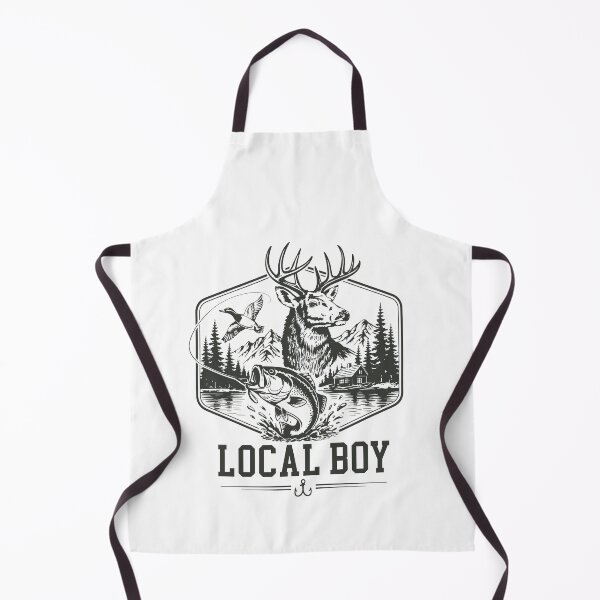 Item preview, Local Boy Deer Hunting Fishing Lover designed and sold by nosu-art-pod.