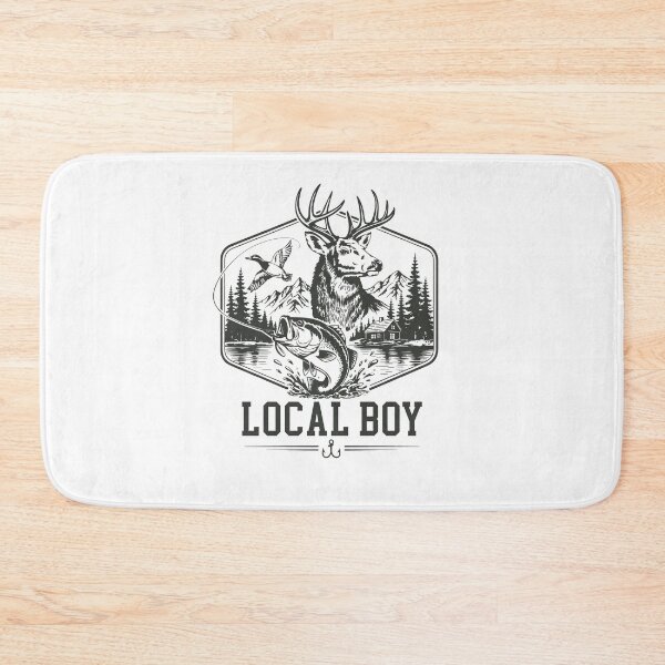 Item preview, Local Boy Deer Hunting Fishing Lover designed and sold by nosu-art-pod.
